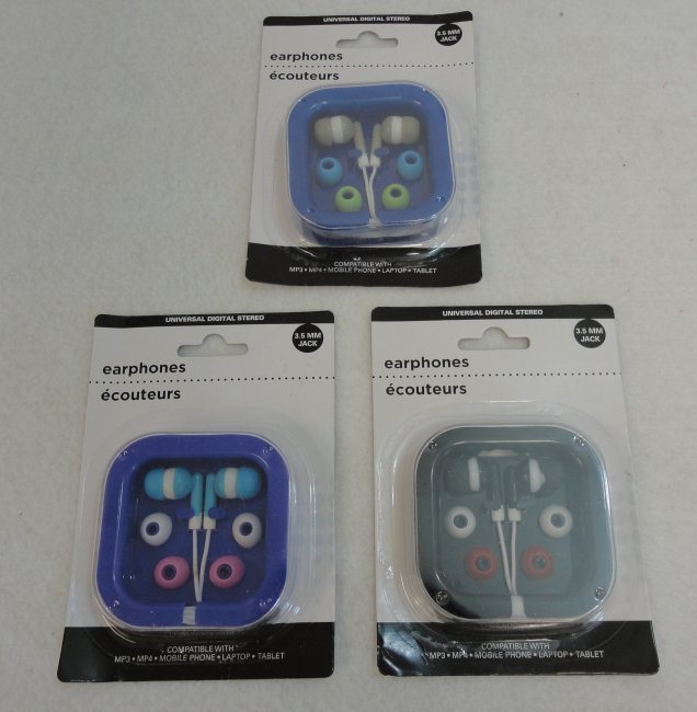 EARBUDS with Replacement Tips